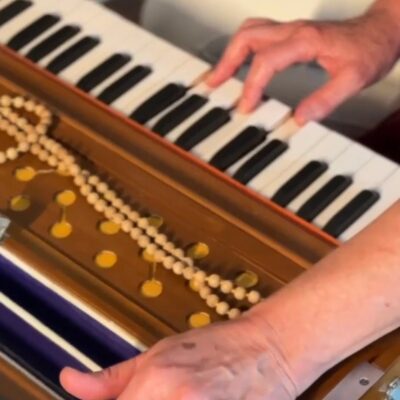 Erika Stalder | ganzheitlicher yoga (5) Hände zeigen ein Mudra und halten eine Blüte